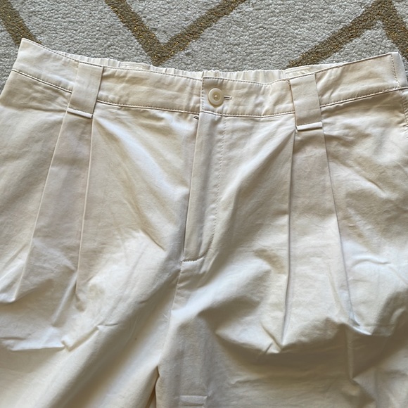 Mango ecru slouchy pleated pants, US size 11. - Picture 3 of 5